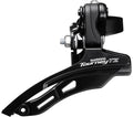 Voorderailleur 6/7-speed Shimano Tourney TZ FD-TZ500 down swing/top pull - hoge klem ø28,6 mm - 42T - Zwart/Zilver