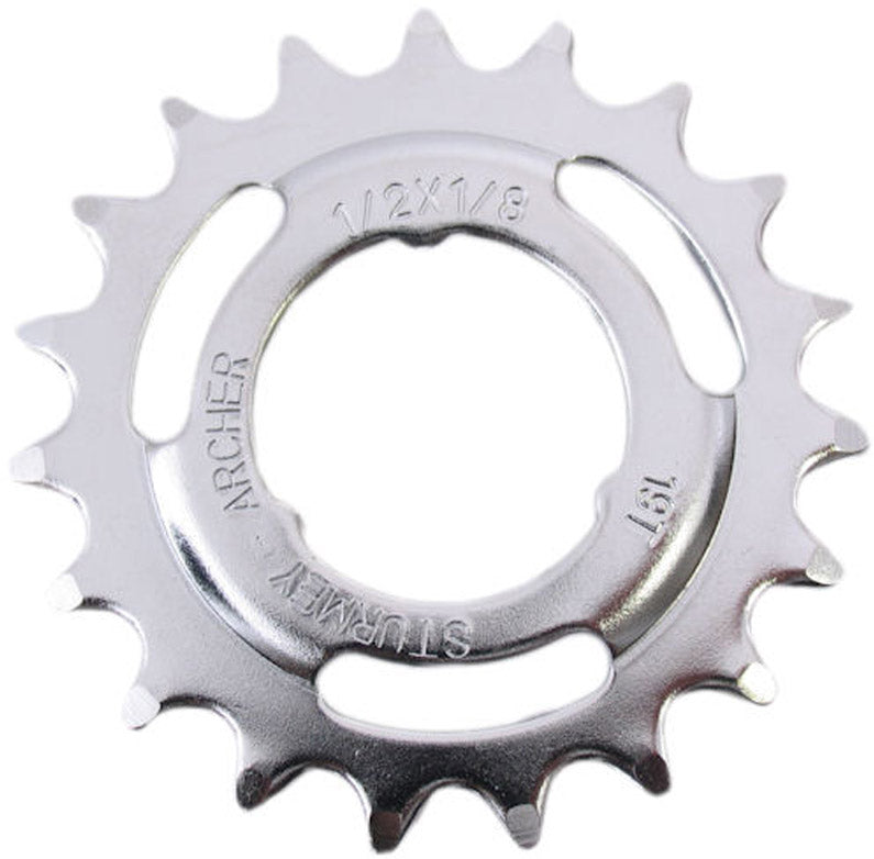 Tandwiel Sturmey Archer 19T - 1/8" doorgezet - chroom