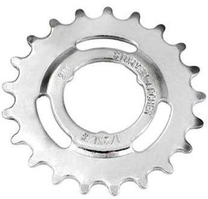 Tandwiel Sturmey Archer 17T - 3/32 doorgezet - verchroomd