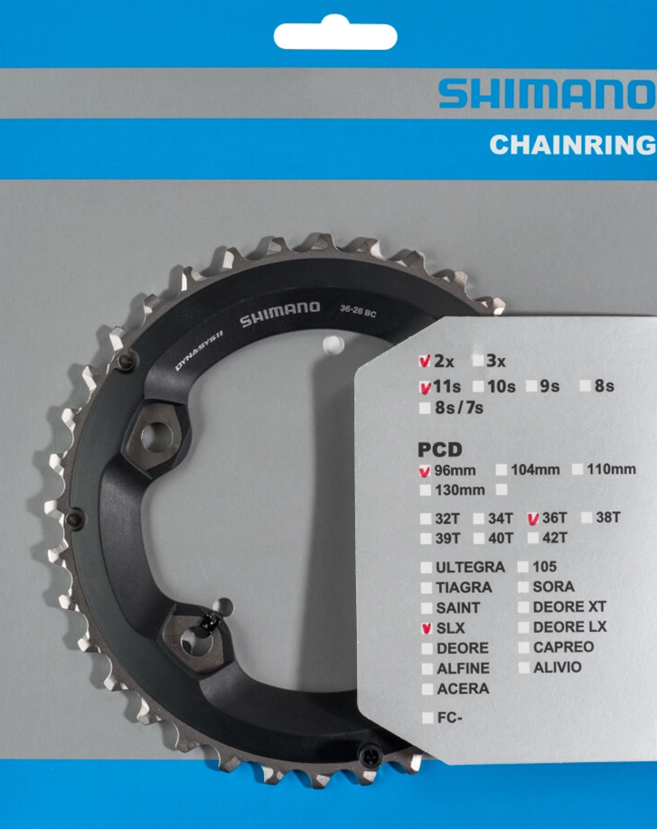 Kettingblad 36T Shimano SLX FC-M7000 2x11 speed - zwart