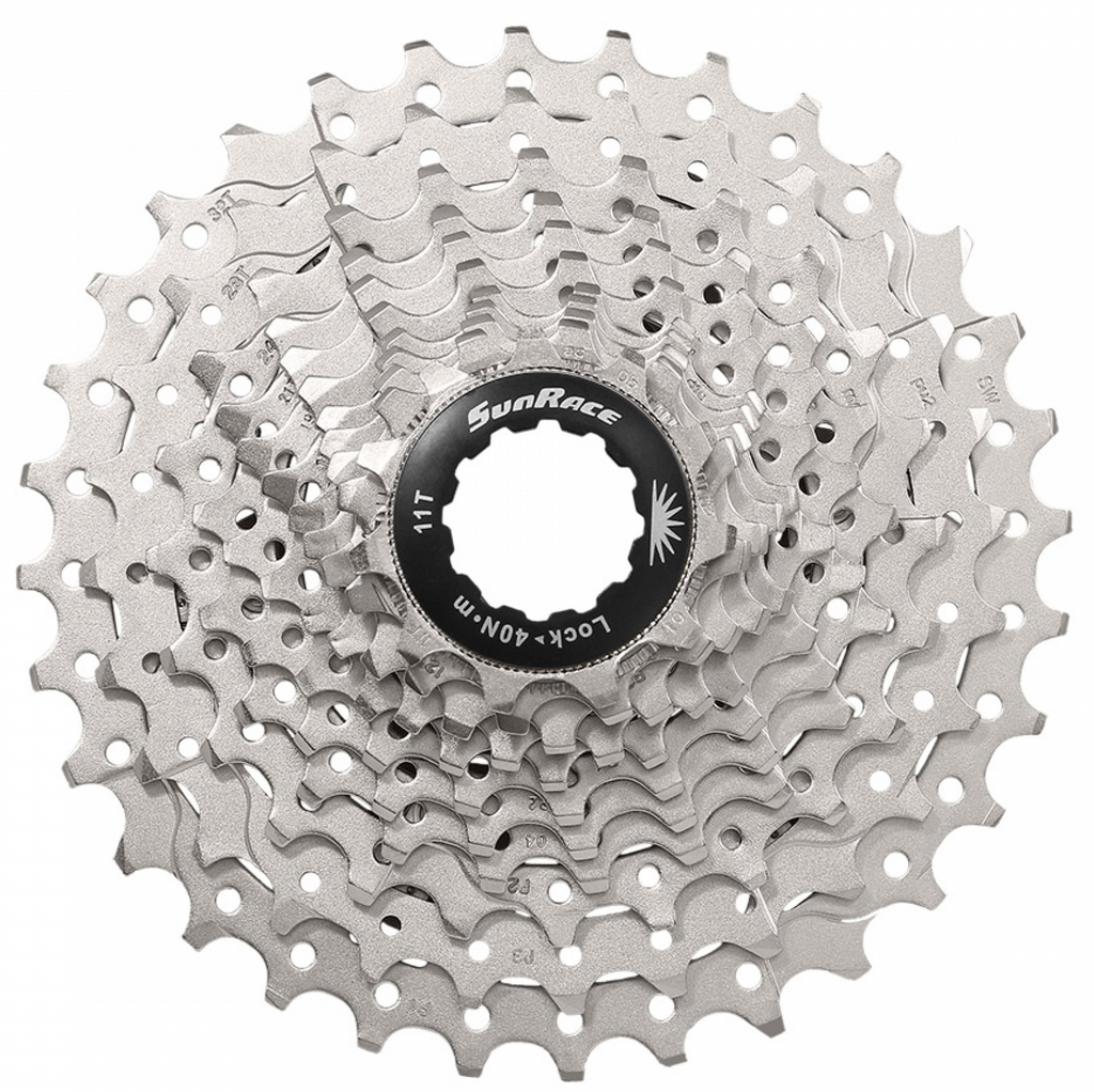 Cassette 11 speed Sunrace CSRS3 11-32T - metallic met zwarte spider