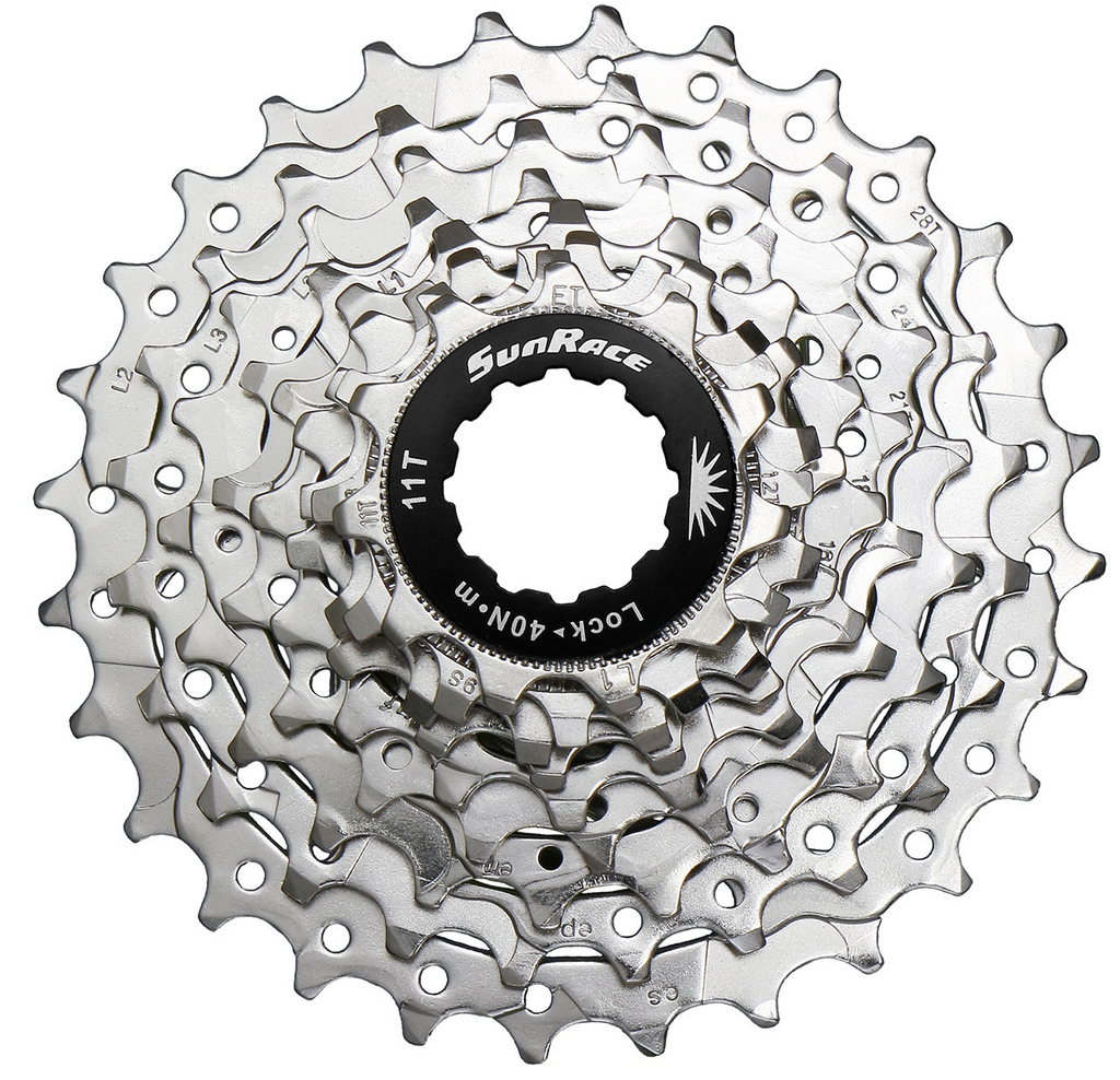 Cassette 9 speed Sunrace CSR91 12-25T - zilver