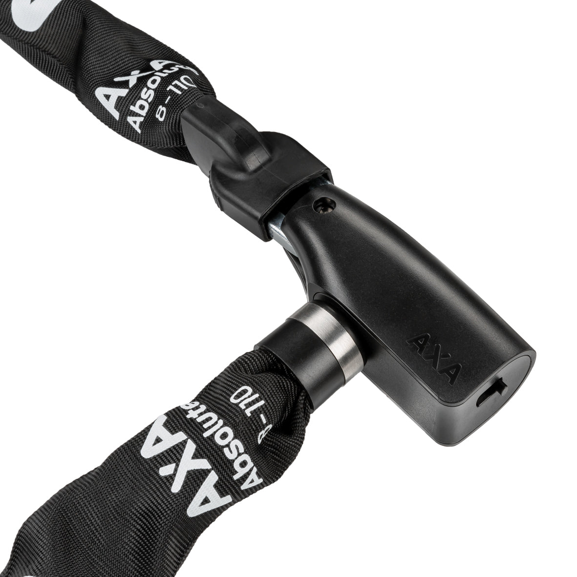 Kettingslot Axa Absolute 8-90 met polyester hoes - zwart