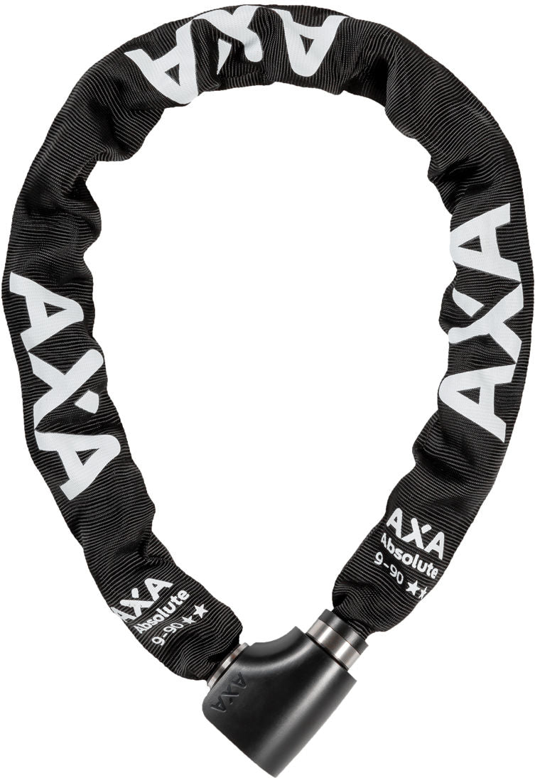 Kettingslot Axa Absolute ART2 - 9-90 met polyester hoes - zwart