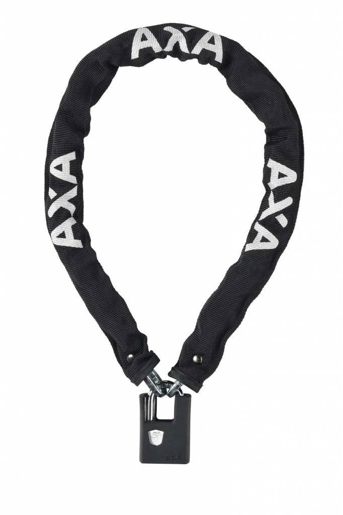 Kettingslot Axa Clinch+ 85/6 met polyester hoes - zwart