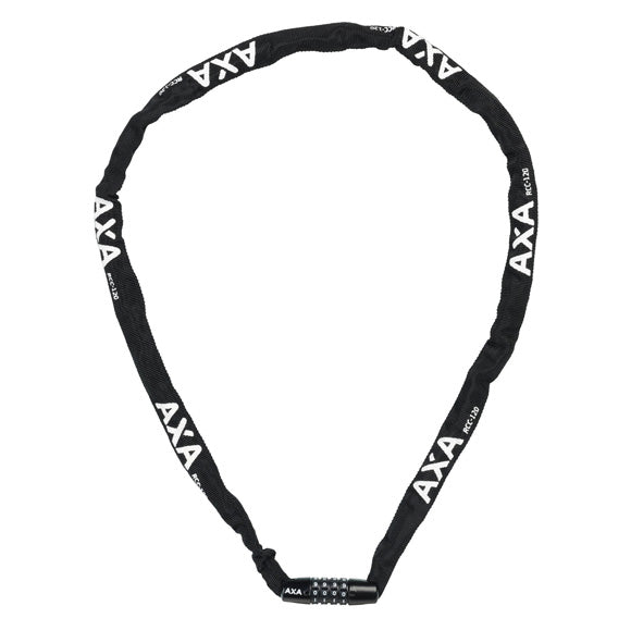 Kettingslot Axa Rigid RCC code 120/3,5 met polyester hoes - zwart