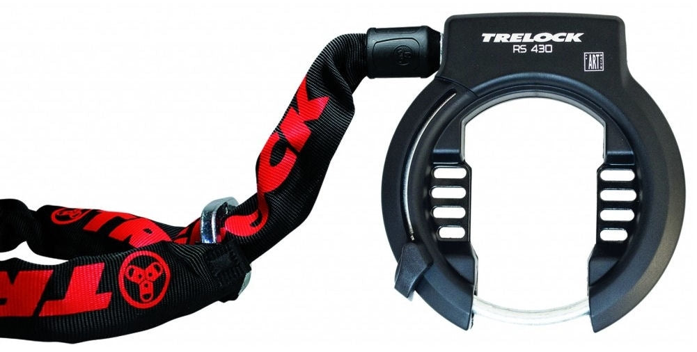 Ringslot Trelock RS430 + insteekketting Trelock ZR355 Connect 100/6 inclusief opbergtasje