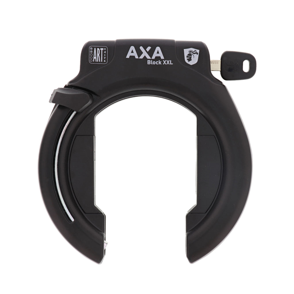 Ringslot Axa Block XXL met ULC100 insteekketting en zadeltasje