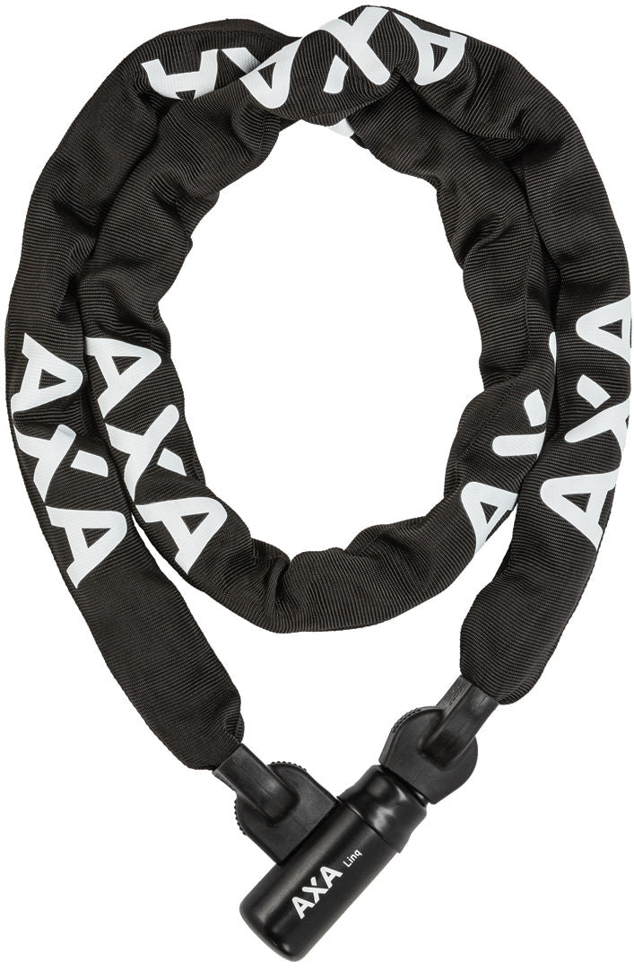 Kettingslot Axa Linq ART 2 - 180-9.5 met polyester hoes - zwart