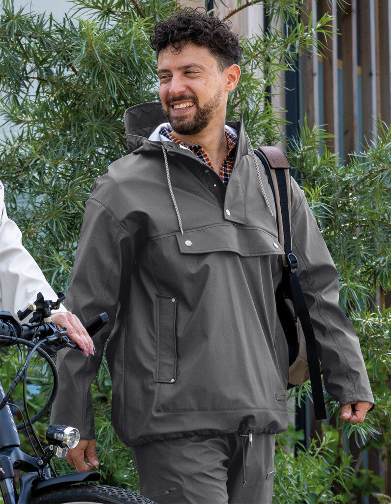 Regenjas Mirage Rainfall Closed Jacket - maat M - gemaakt van polyester soft touch - earl grey