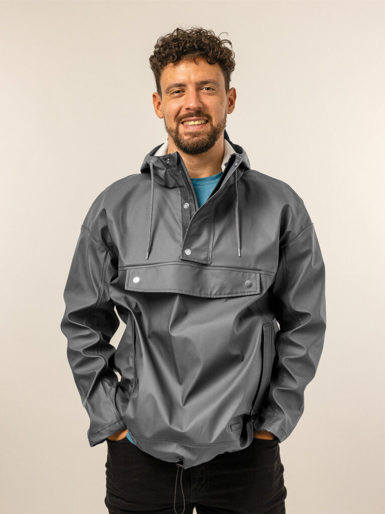 Regenjas Mirage Rainfall Closed Jacket - maat M - gemaakt van polyester soft touch - earl grey