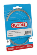 Schakel binnenkabel Elvedes 2250mm RVS Ø1,1mm Shimano / Huret N-nippel en T-nippel (op kaart) - Zilver