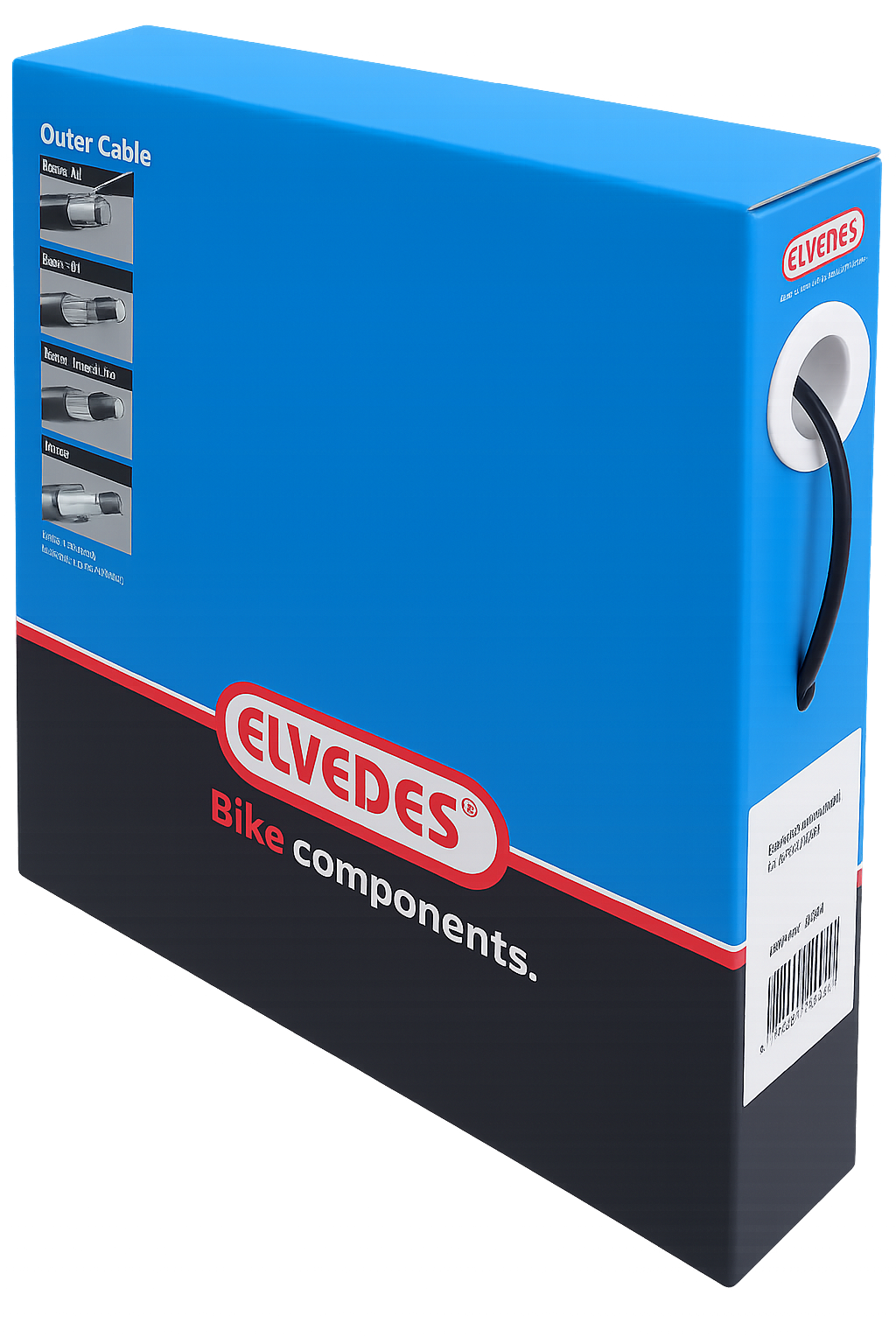 Rem buitenkabel Elvedes met voering ø5,0mm / 30 meter (in een doos)