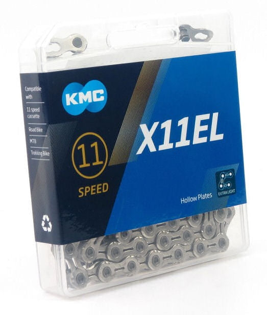 Ketting 11 speed KMC X11EL 1/2" x 11/128" - zilver