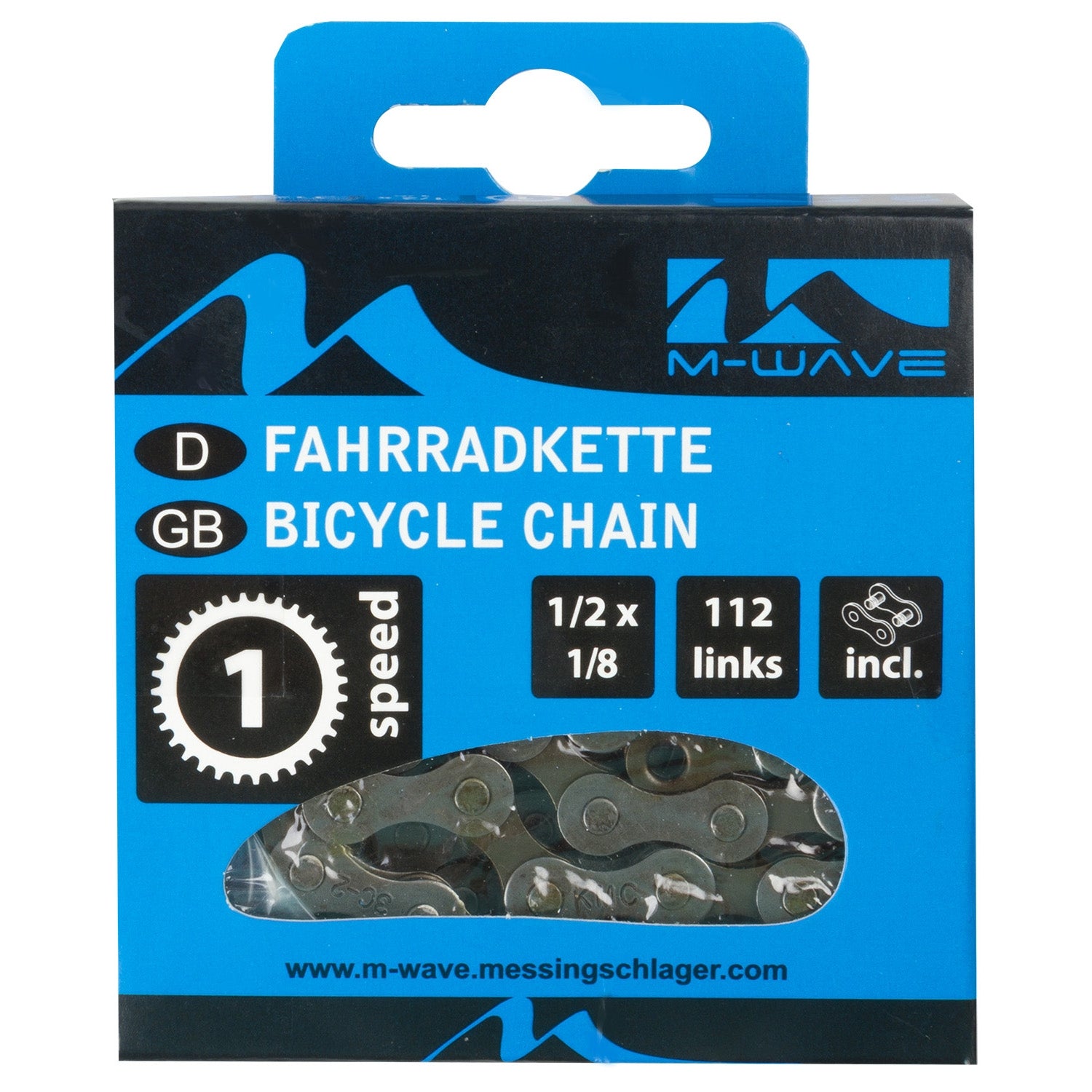 Ketting M-Wave single speed / naafversnelling - 112 schakels