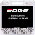 Fietsketting 12 speed Edge CHN-006 met 116 schakels - zilver