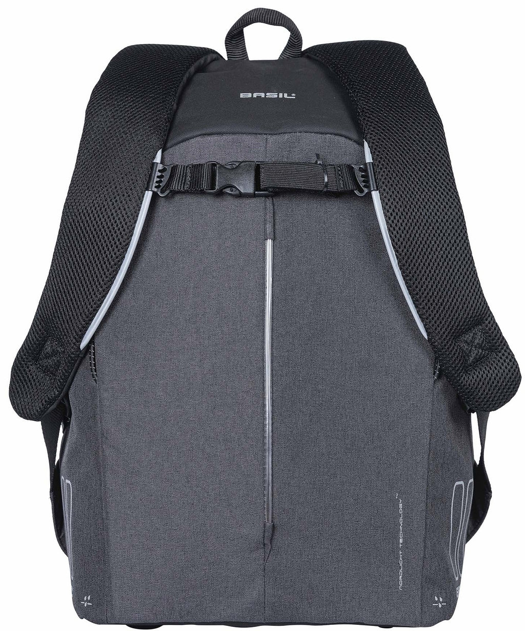 Fietsrugzak voor 13 inch laptop Basil B-Safe Commuter 13 liter 26 x 13 x 40 cm - zwart