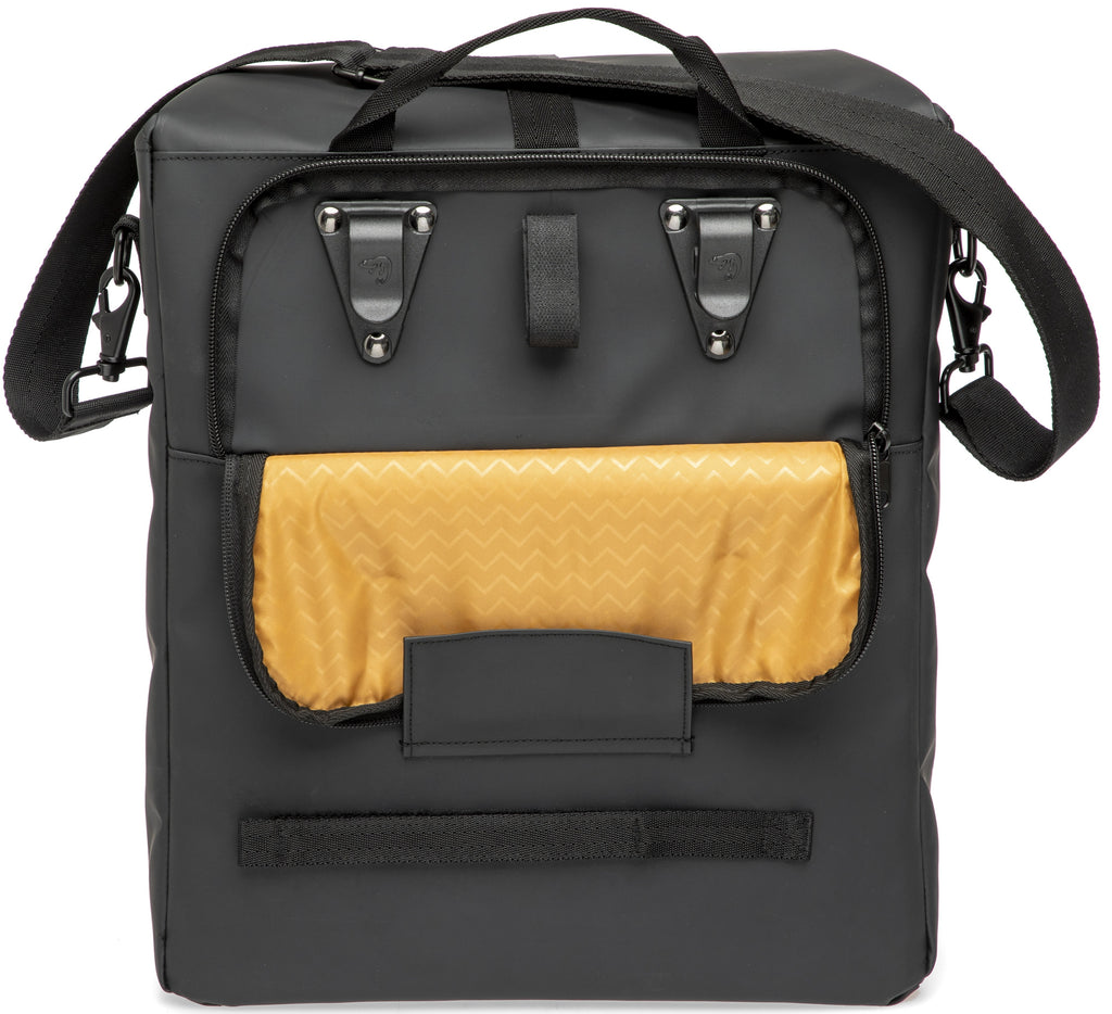 Fietstas New Looxs Odense Single 17,5 liter 32 x 16 x 38 cm - zwart