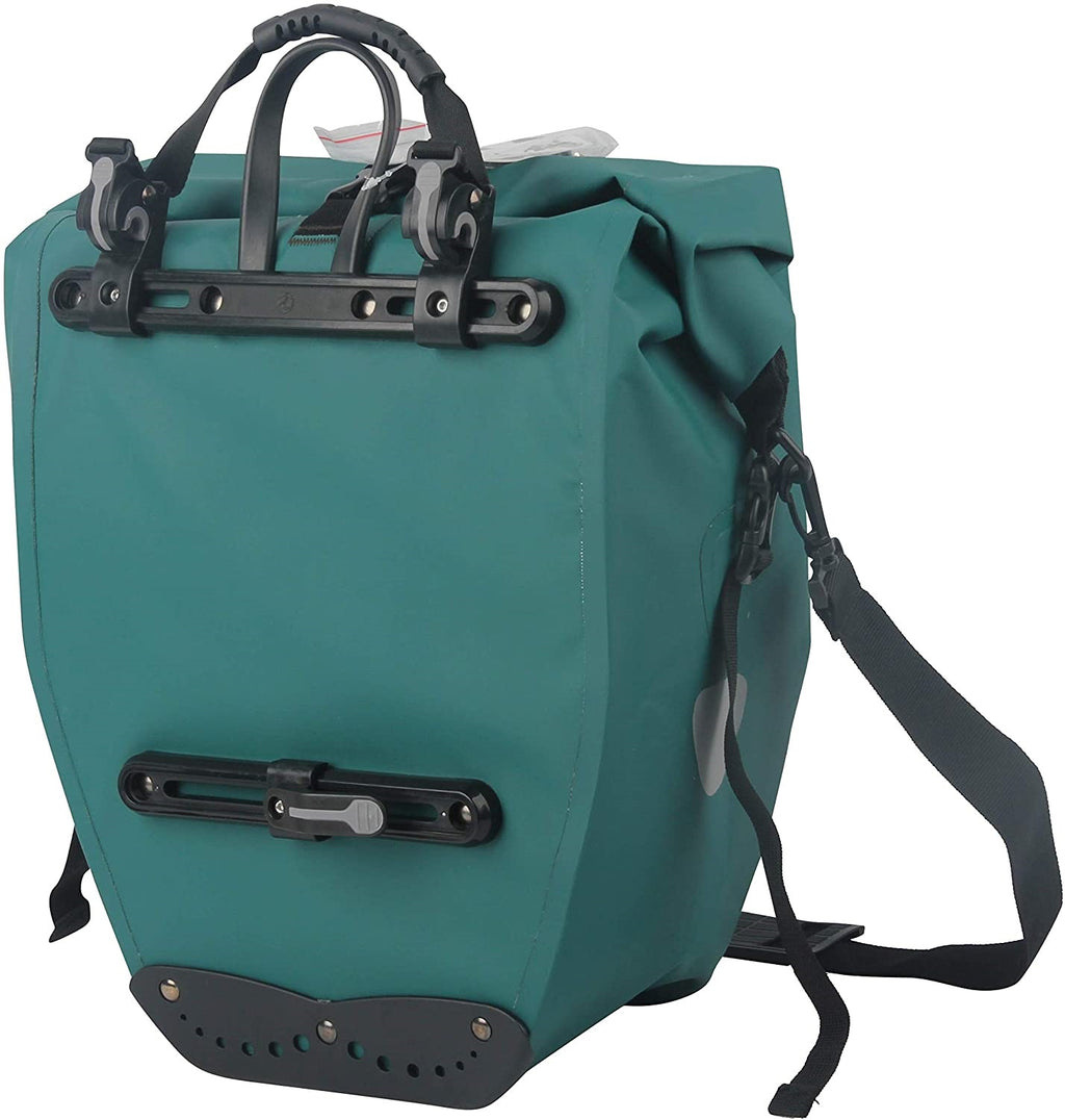Enkele fietstas Büchel 100% waterdicht 25,4 liter - turquoise