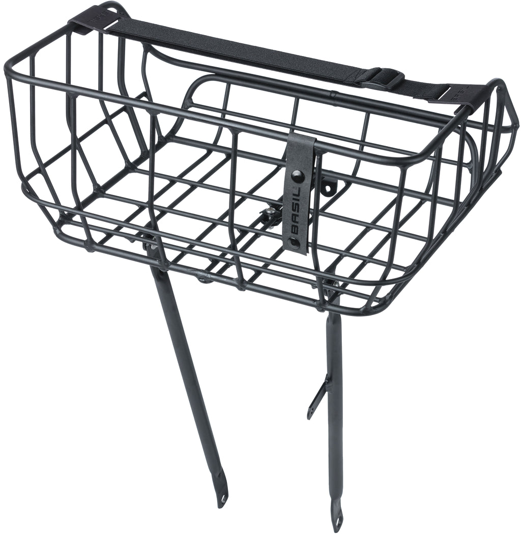 Fietsmand Basil Portland Front 25 liter 43 x 36 x 22 cm - mat zwart