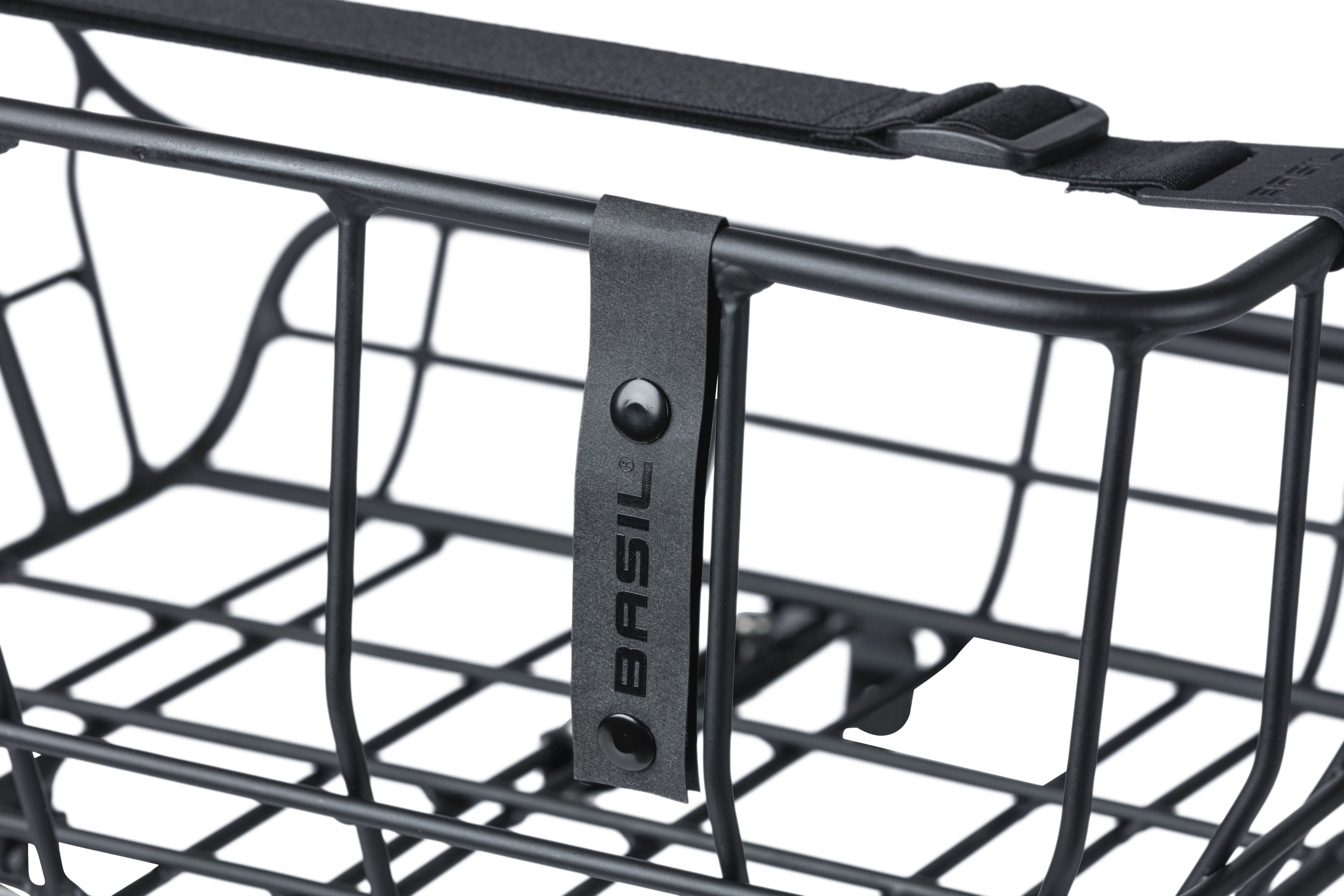 Fietsmand Basil Portland Front 25 liter 43 x 36 x 22 cm - mat zwart