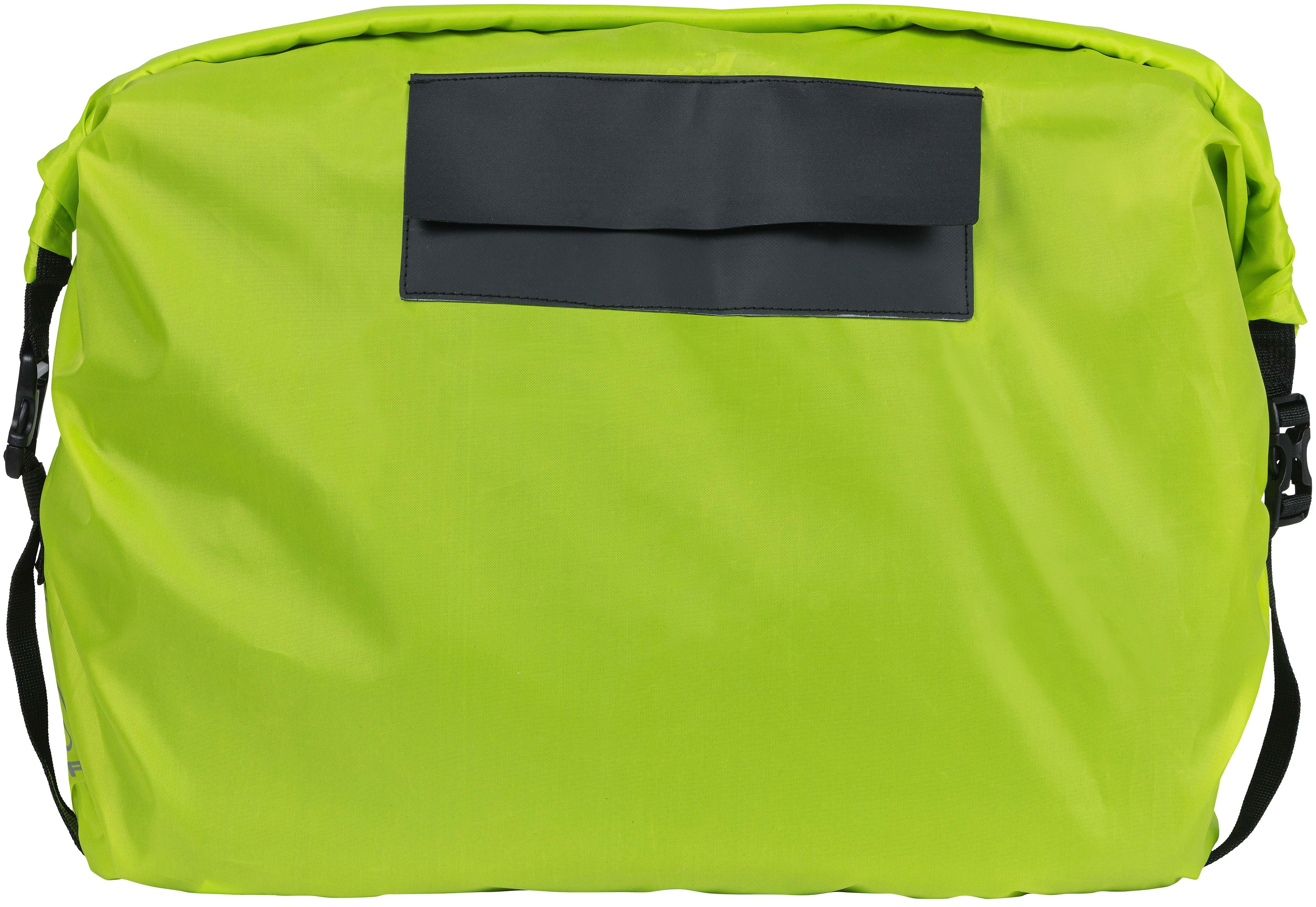 Regenhoes Basil "Keep Dry and Clean" - horizontaal - neon geel