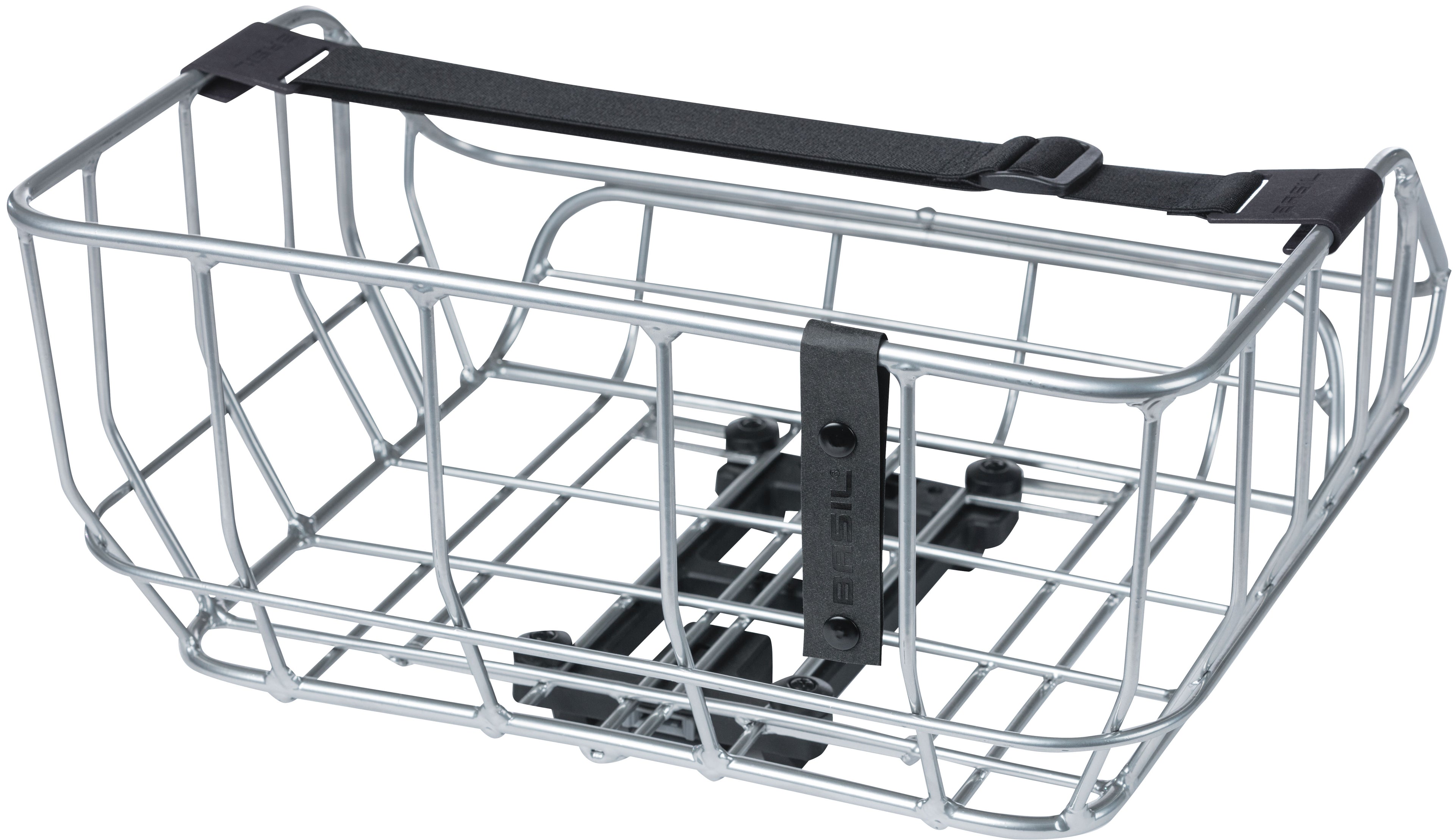 Fietsmand Basil Portland Rear MIK 25 liter 43 x 36 x 22 cm - chroom