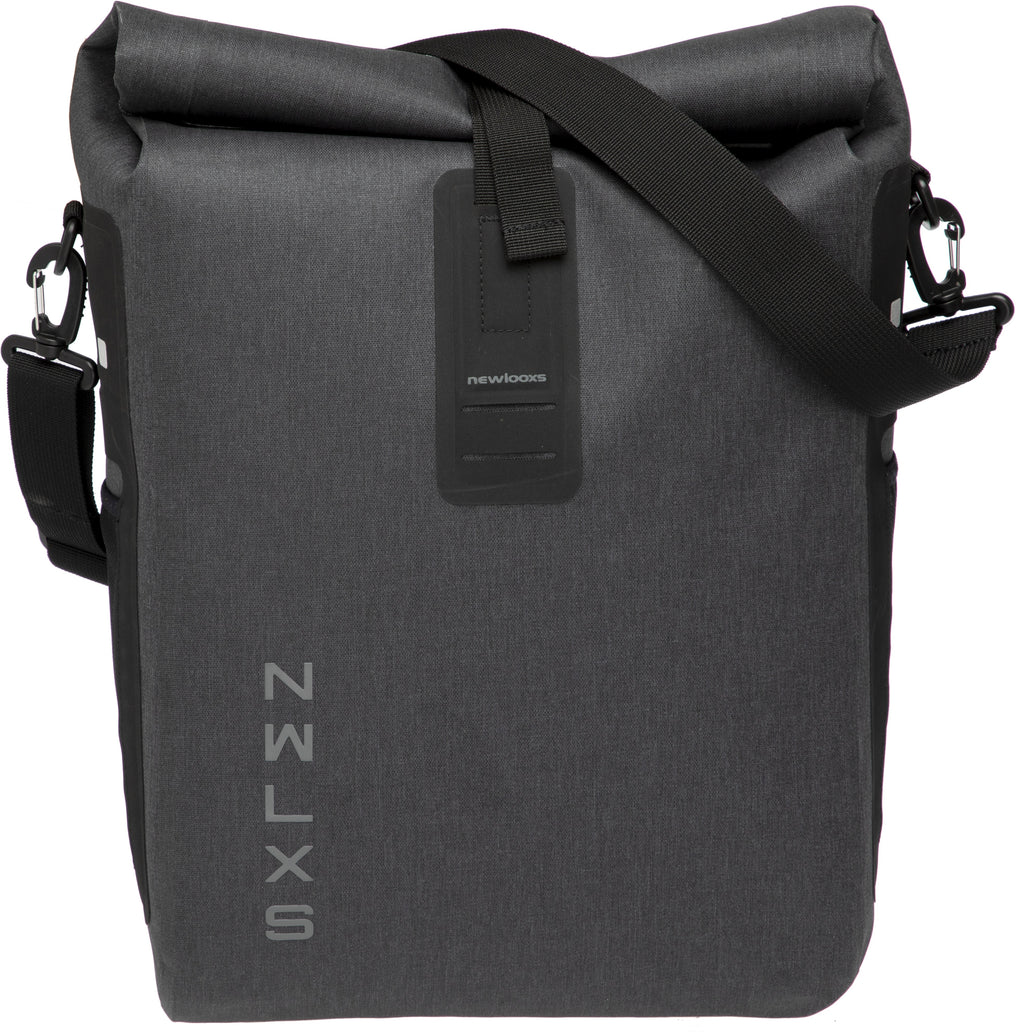 Fietstas New Looxs Varo Single 20 liter 28 x 43 x 17 cm - grijs