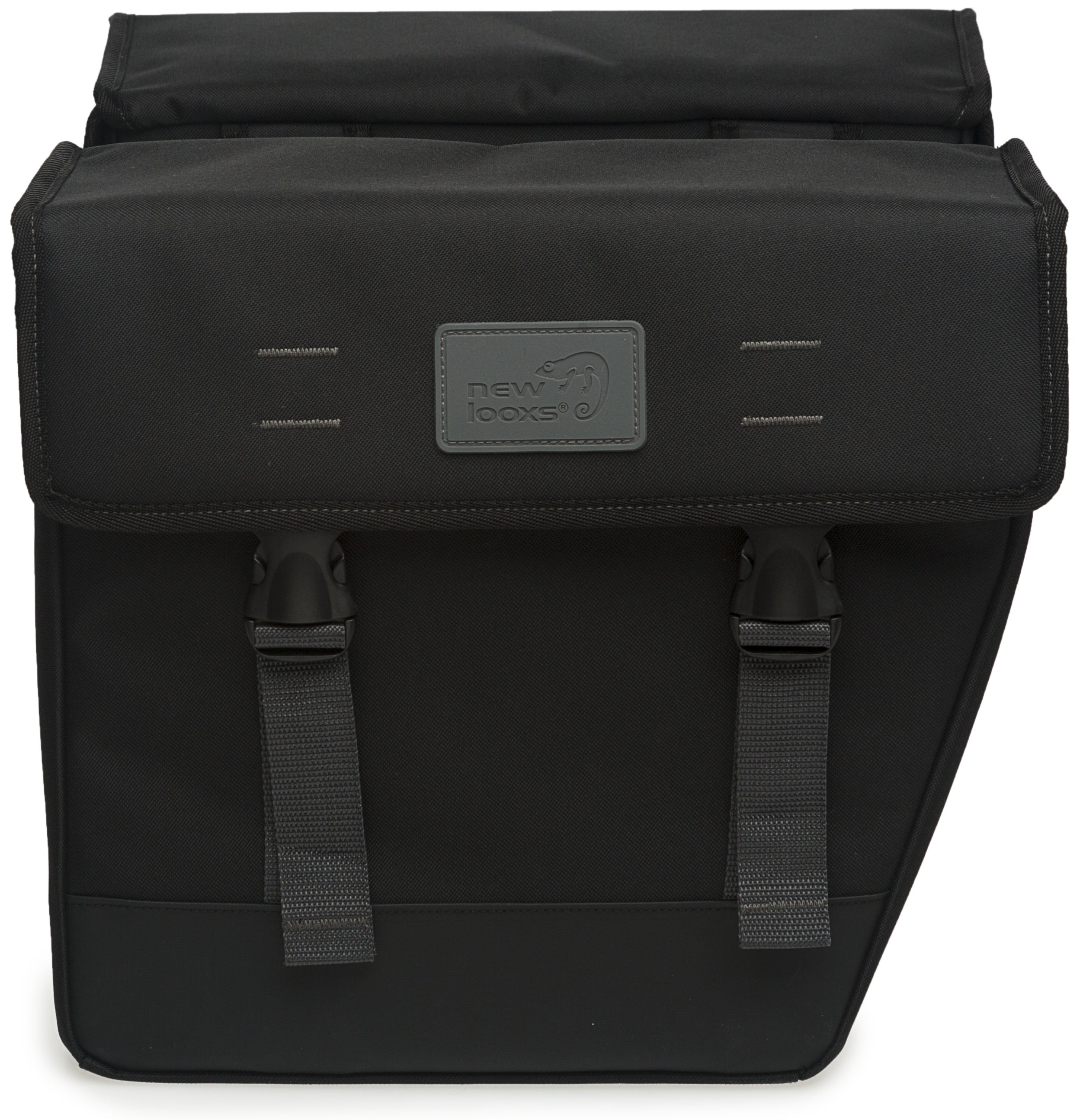 Dubbele fietstas New Looxs Origin Double Hybride 33 liter 35cm x 15cm x 33cm (2x) - zwart