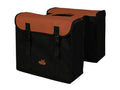 Dubbele fietstas Greenlands 34 liter 37 x 33 x 14cm (2x)  - zwart / brique