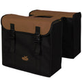 Dubbele fietstas Greenlands 34 liter 37 x 33 x 14cm (2x)  - zwart / bruin