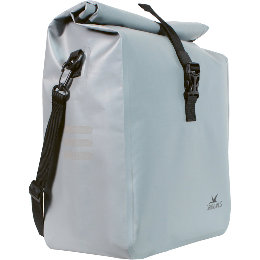 Enkele fietstas Greenlands Urban Style waterproof 1 -18 liter  27 x 49 x 14 cm  - licht grijs