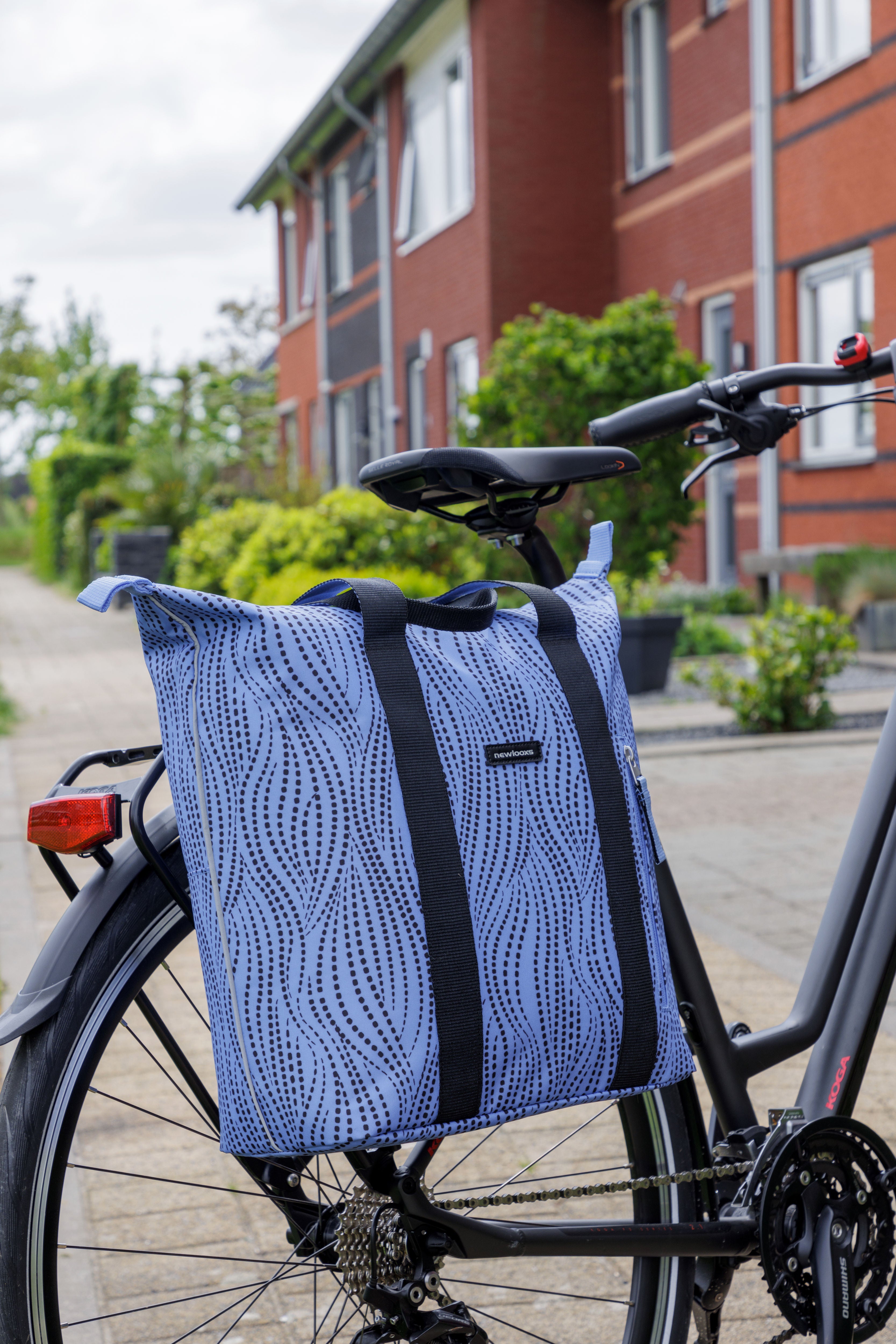 Fietsshopper New Looxs Kota Alma 24 liter - 45 x 18 x 36 cm - blauw