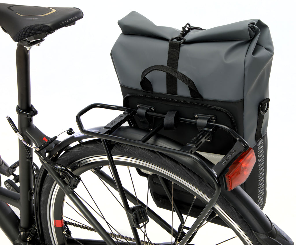 Fietsshopper New Looxs Nyborg 17 liter 30 x 17 x 37 cm - donkergrijs/zwart