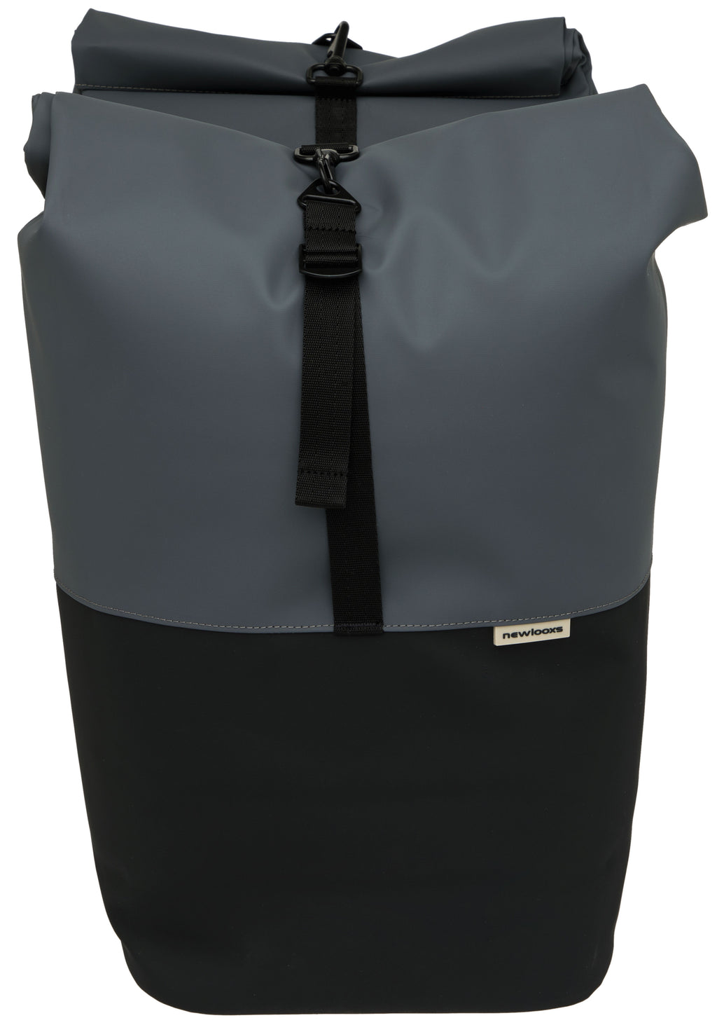Dubbele fietstas New Looxs Nyborg MIK 34 liter - 30 x 17 x 37cm (x2) - donkergrijs/zwart
