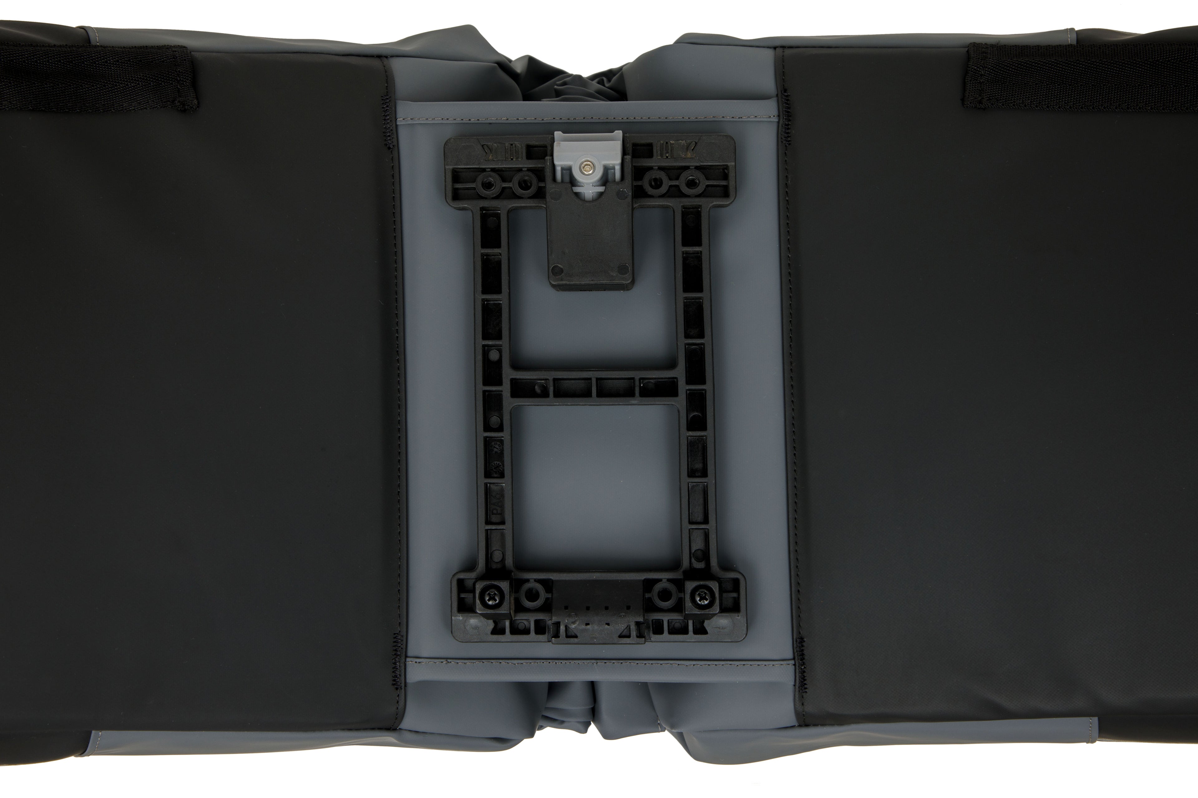 Dubbele fietstas New Looxs Nyborg MIK 34 liter - 30 x 17 x 37cm (x2) - donkergrijs/zwart