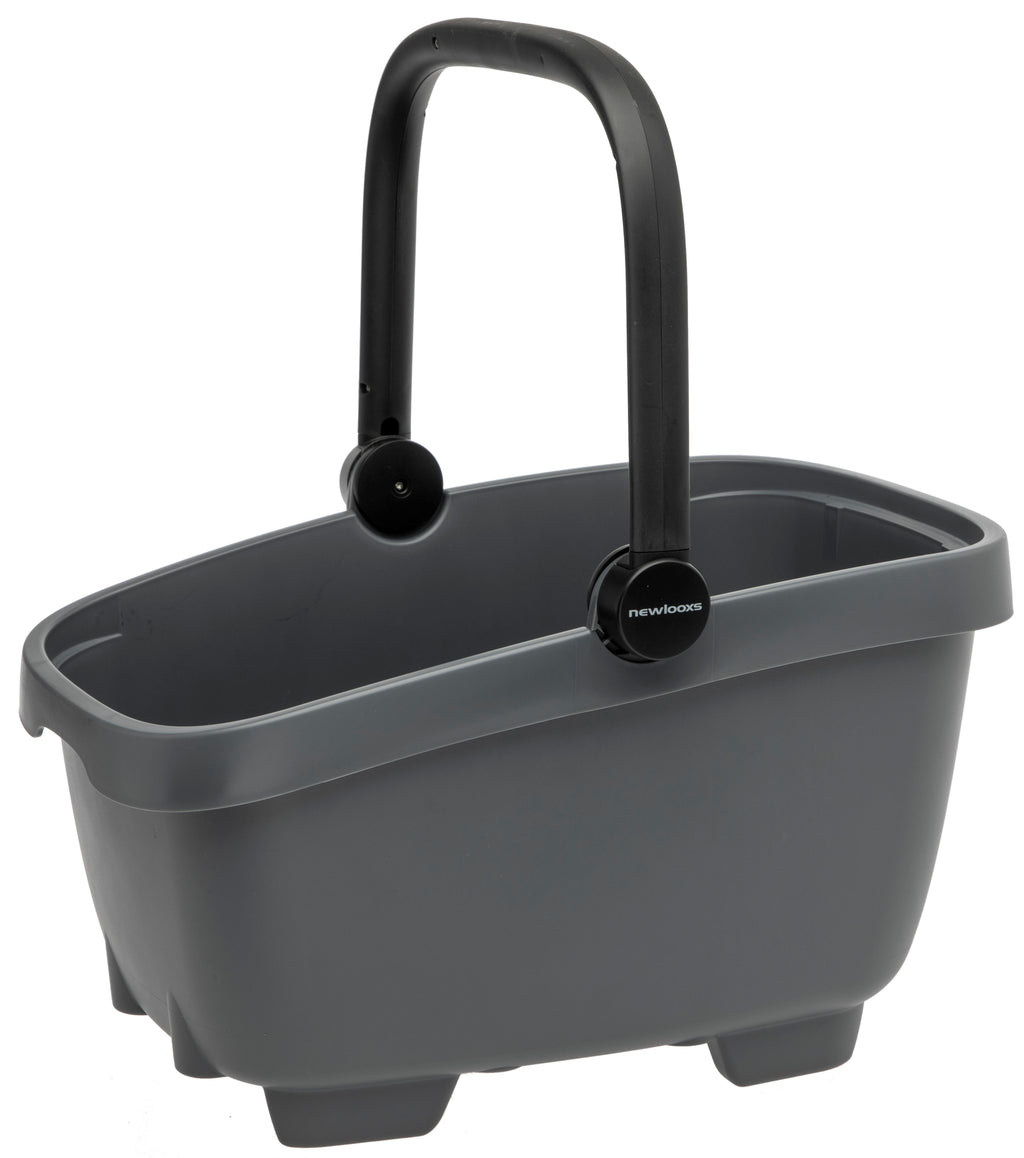 Gerecyclede  (honden)fietsmand New Looxs Clipper Racktime - 28 liter 49 x 37 x 29 cm - anthraciet