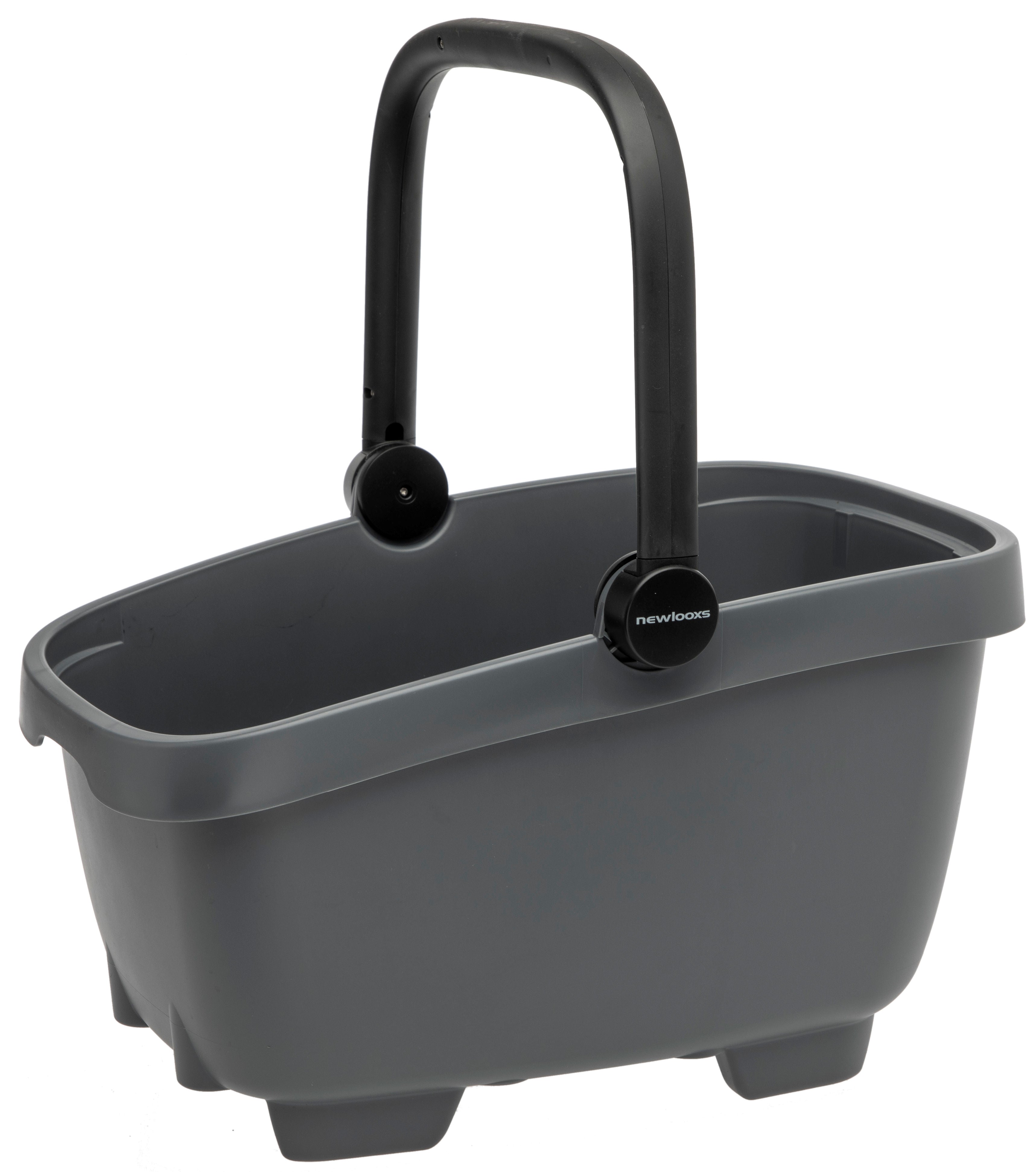 Gerecyclede  (honden)fietsmand New Looxs Clipper Racktime - 28 liter 49 x 37 x 29 cm - anthraciet