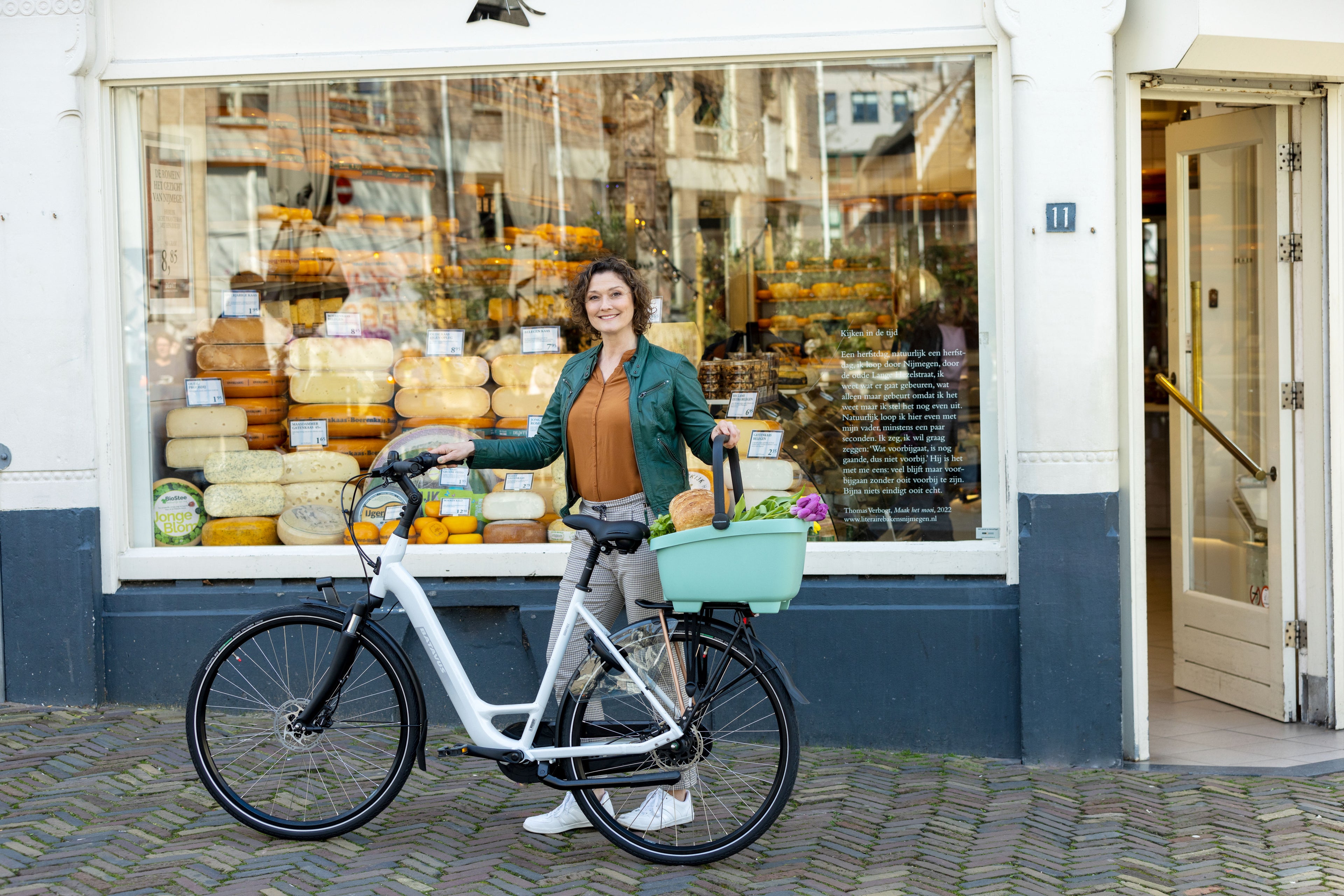 Gerecyclede (honden)fietsmand New Looxs Clipper Racktime 28 liter 49 x 37 x 29 cm - groen