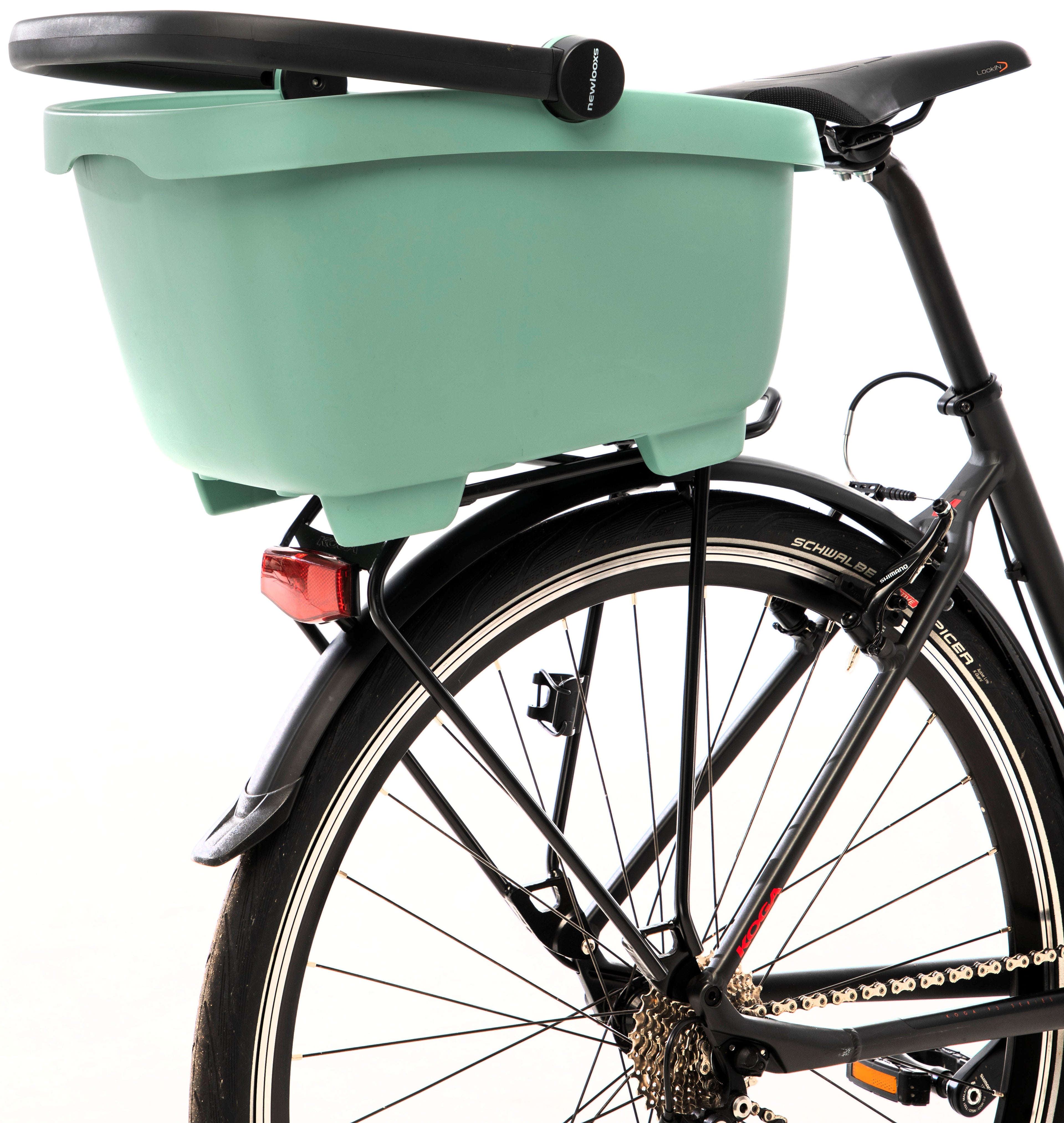 Gerecyclede (honden)fietsmand New Looxs Clipper Racktime 28 liter 49 x 37 x 29 cm - groen