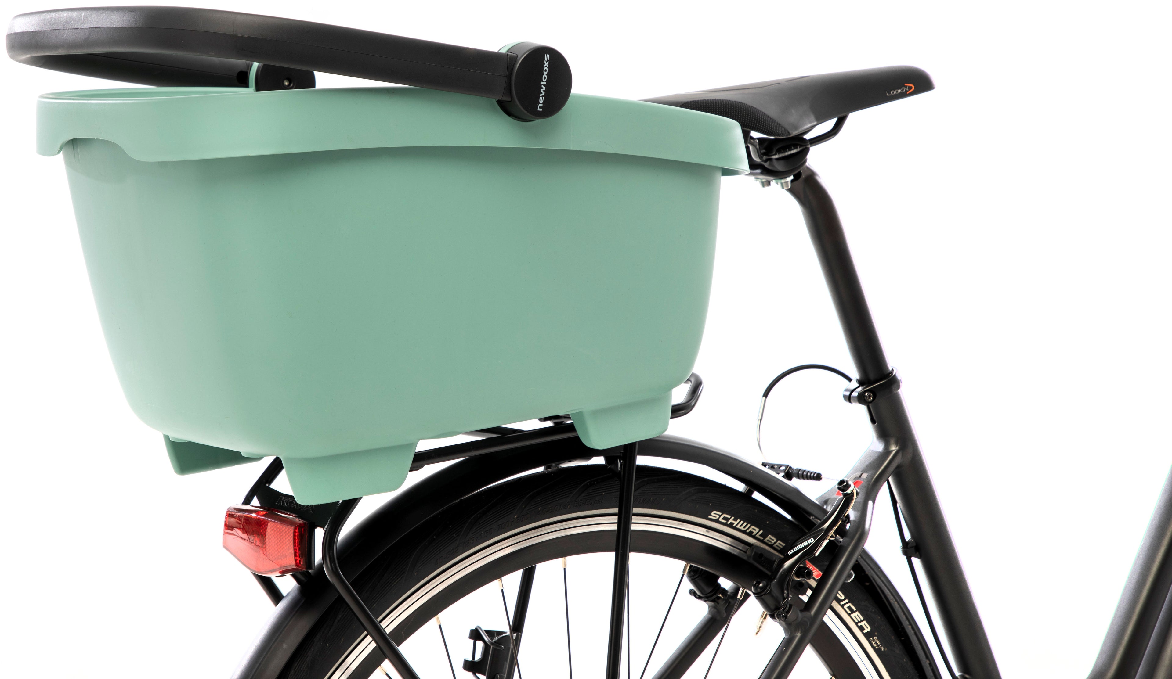 Gerecyclede (honden)fietsmand New Looxs Clipper Racktime 28 liter 49 x 37 x 29 cm - groen