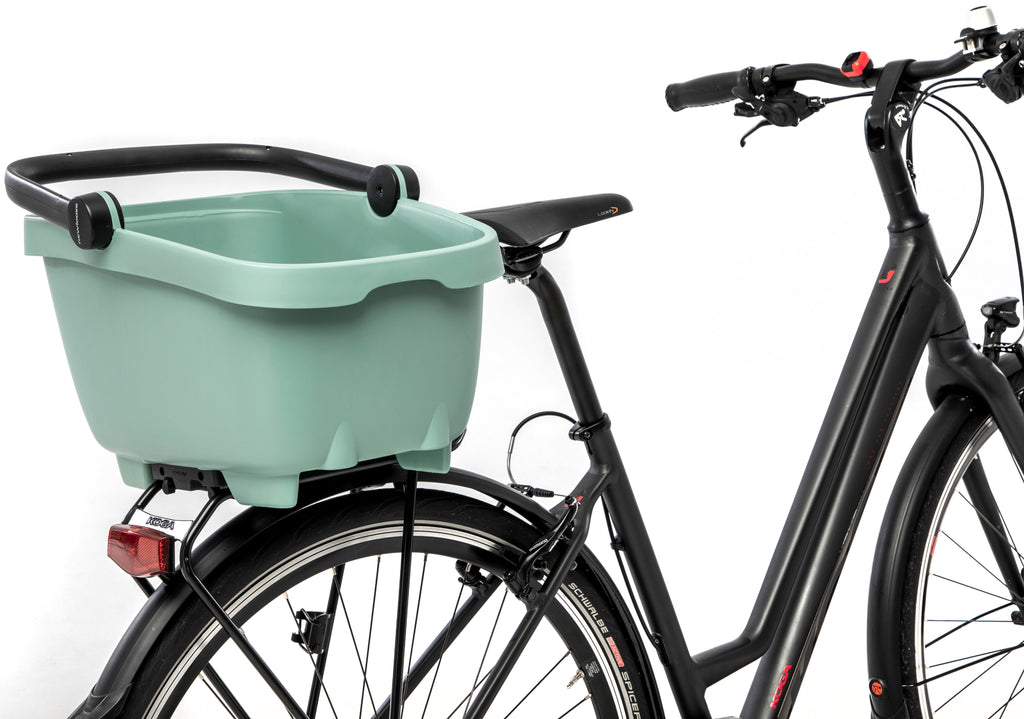 Gerecyclede (honden)fietsmand New Looxs Clipper Racktime 2.0 - groen