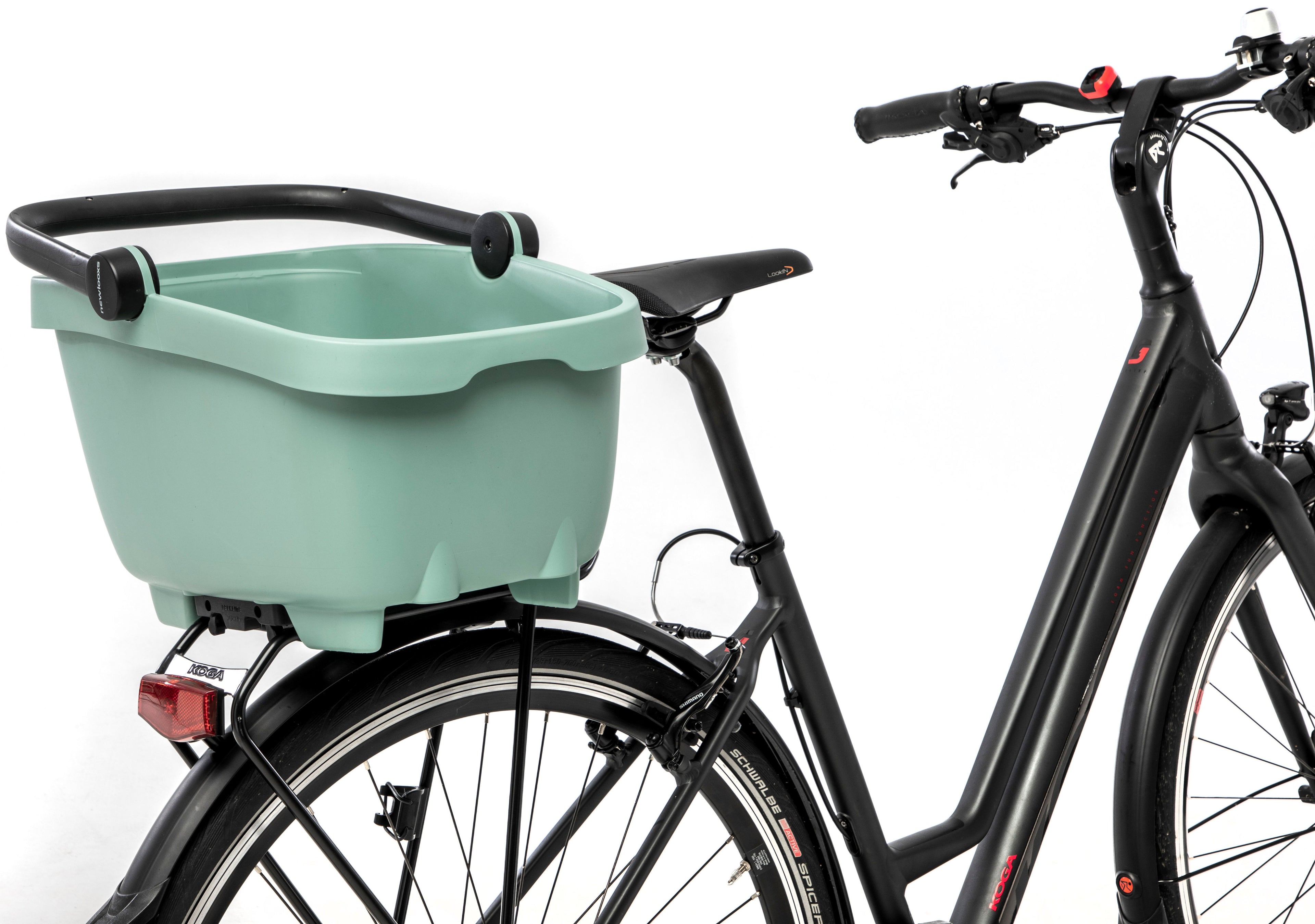 Gerecyclede (honden)fietsmand New Looxs Clipper Racktime 2.0 - groen