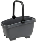 Gerecyclede (honden)fietsmand New Looxs Clipper MIK 28 liter - 49 x 37 x 29 cm - anthraciet