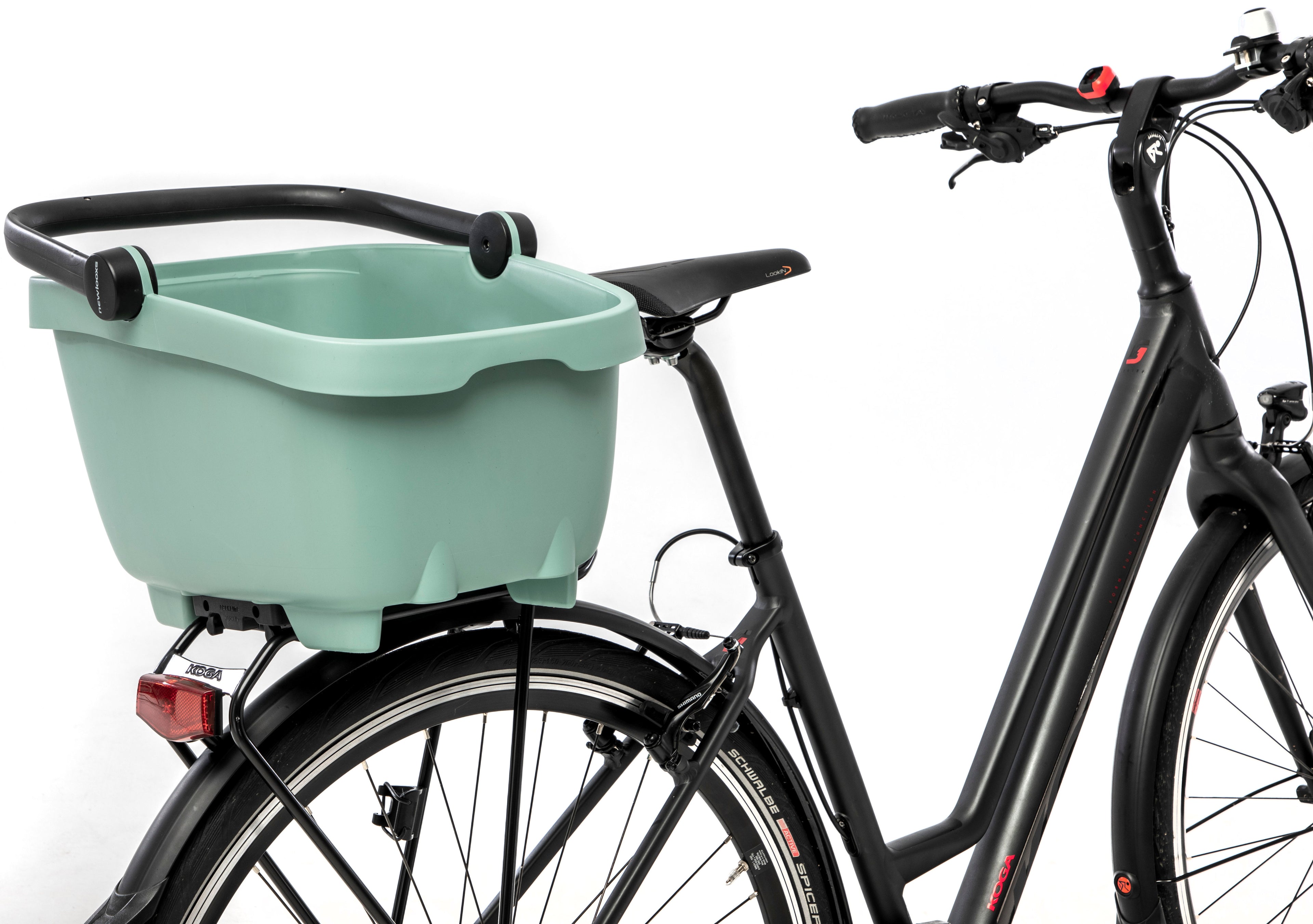 Gerecyclede (honden)fietsmand New Looxs Clipper MIK 28 liter - 49 x 37 x 29 cm - groen