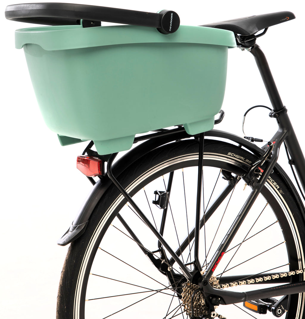 Gerecyclede (honden)fietsmand New Looxs Clipper MIK 28 liter - 49 x 37 x 29 cm - groen