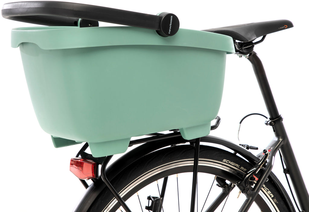 Gerecyclede (honden)fietsmand New Looxs Clipper MIK 28 liter - 49 x 37 x 29 cm - groen