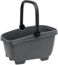 Gerecyclede (honden)fietsmand New Looxs Clipper 28 liter - 49 x 37 x 29 cm - anthraciet