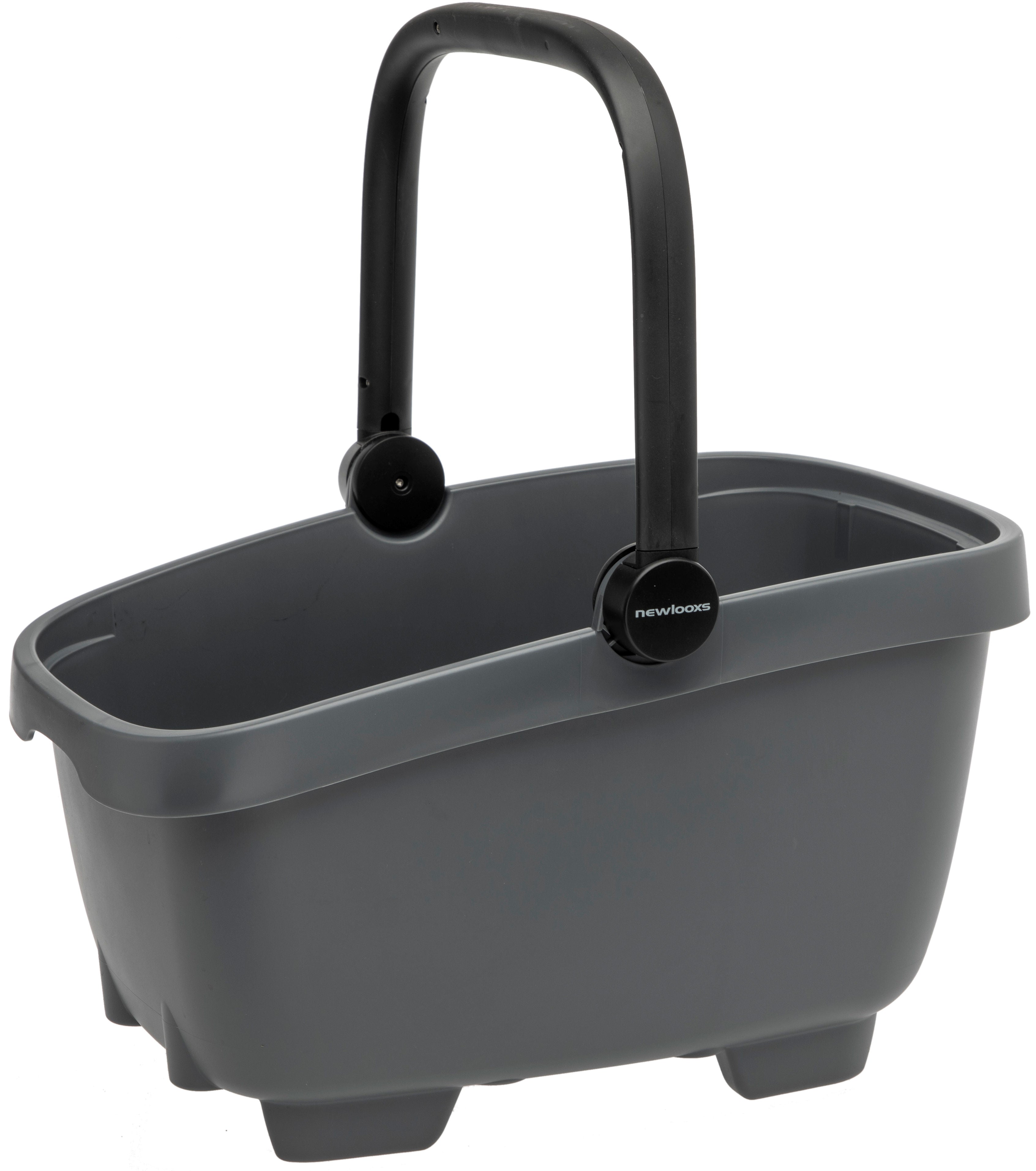 Gerecyclede (honden)fietsmand New Looxs Clipper 28 liter - 49 x 37 x 29 cm - anthraciet