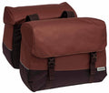 Dubbele fietstas New Looxs Joli 37 liter 38 x 18 x 29 cm (2x) - burgundy/rust